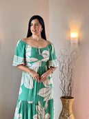 VESTIDO FLORAL VERDE