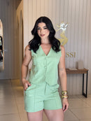 CONJUNTO COLETE SHORT