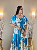 VESTIDO FLORAL AZUL