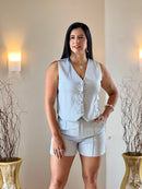 CONJUNTO COLETE SHORT