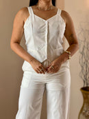 CONJUNTO COLETE BRANCO